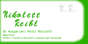 nikolett reibl business card